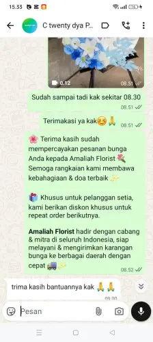 Testimonial Standing Flower banyumundu